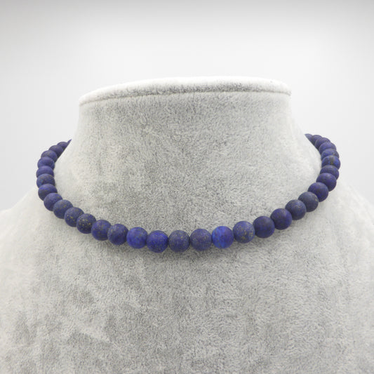 Natural stone necklace Lapis lazuli